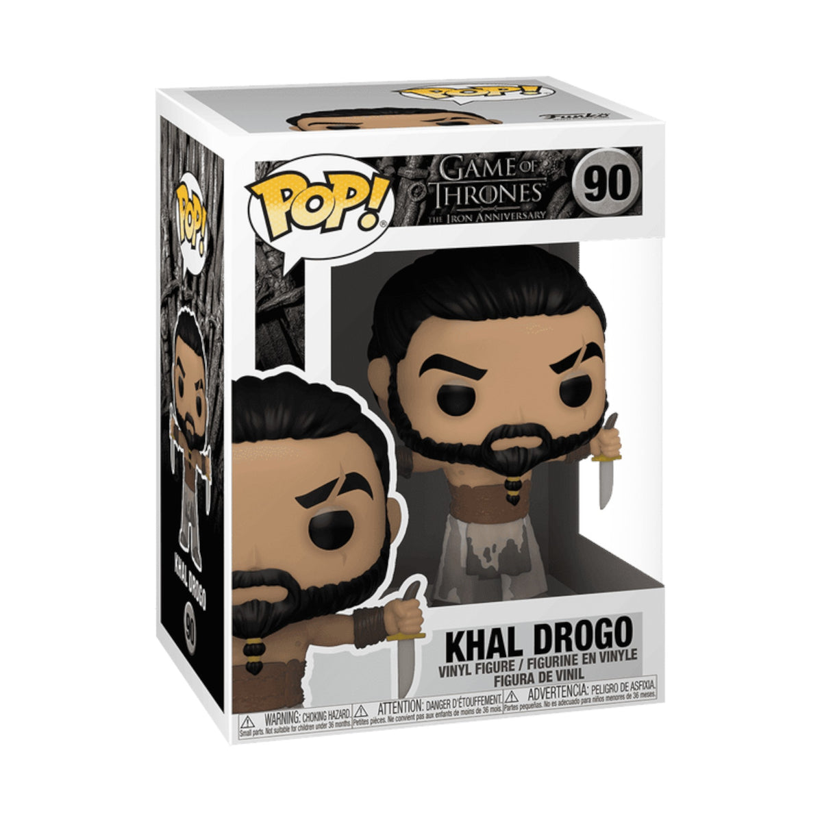 Funko Pop! vinyl figure packaging of Khal Drogo with Daggers from Game of Thrones