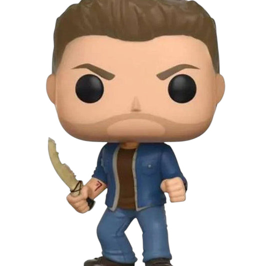 Funko Pop! vinyl figure of Dean Winchester from Supernatural holding the first Blade on a white background