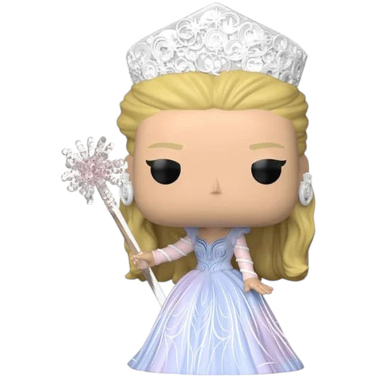 Funko Pop! vinyl figure of Glinda in Blue Gown with a crown, dress, and wand on a white background