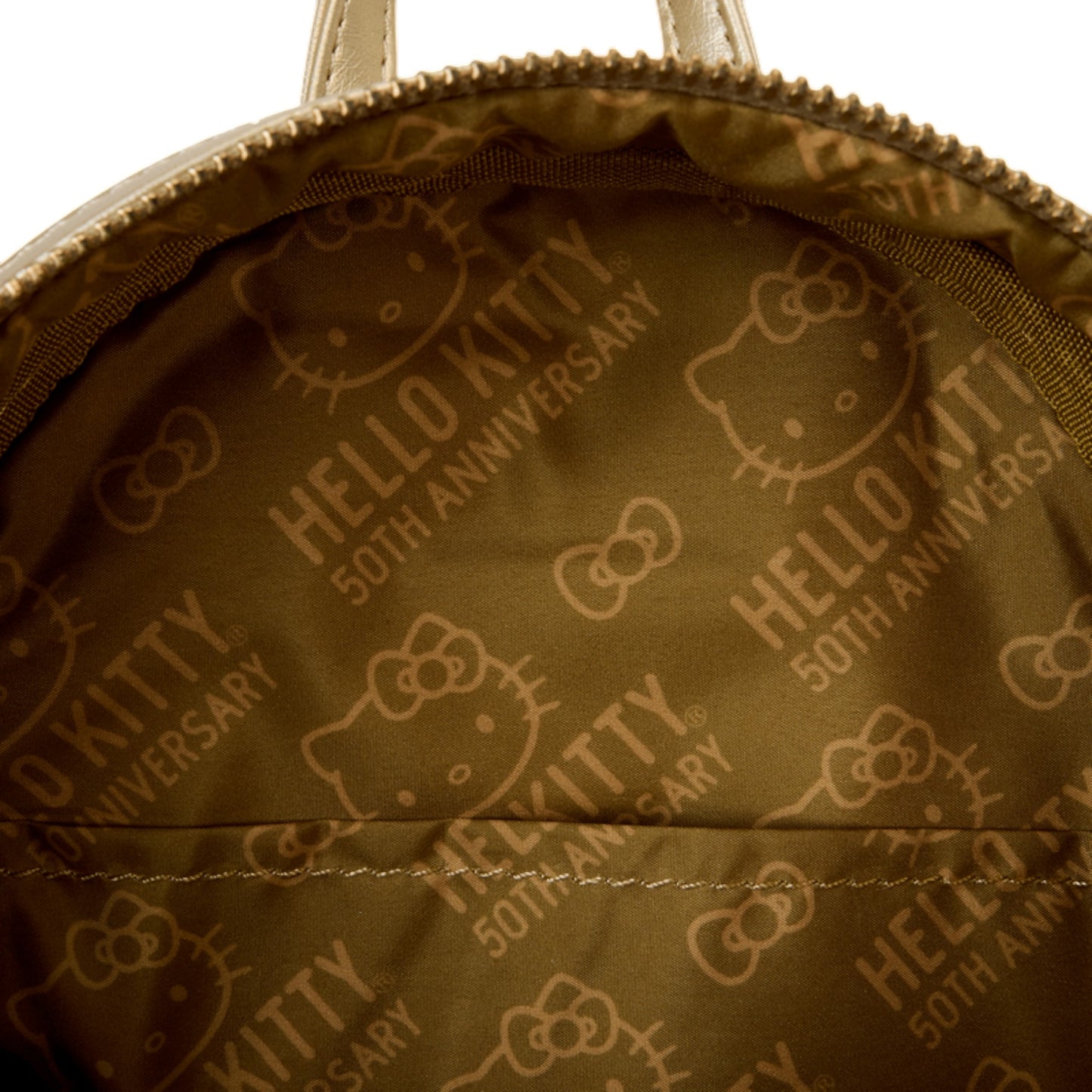 Loungefly Limited Edition Sanrio Hello Kitty 50th Anniversary Gold Mini Backpack