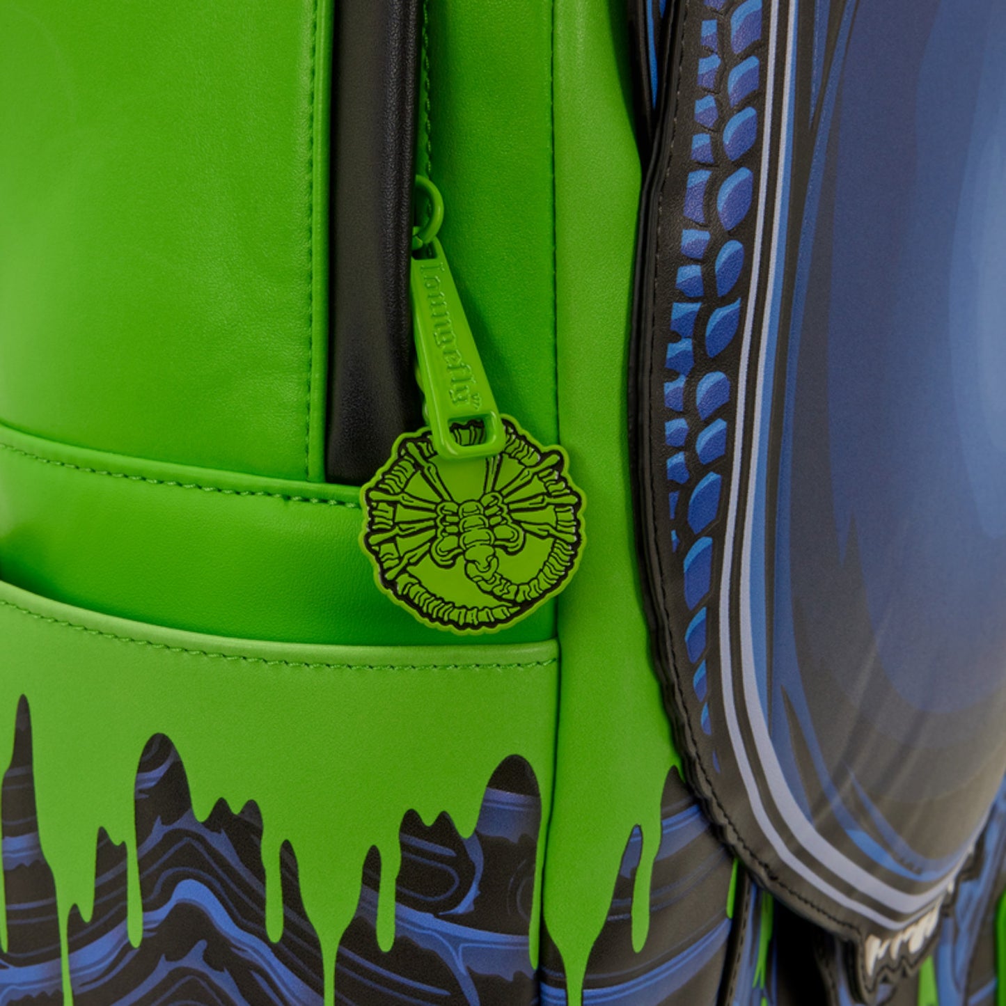 Loungefly Alien Xenomorph Cosplay Glow Full Size Backpack