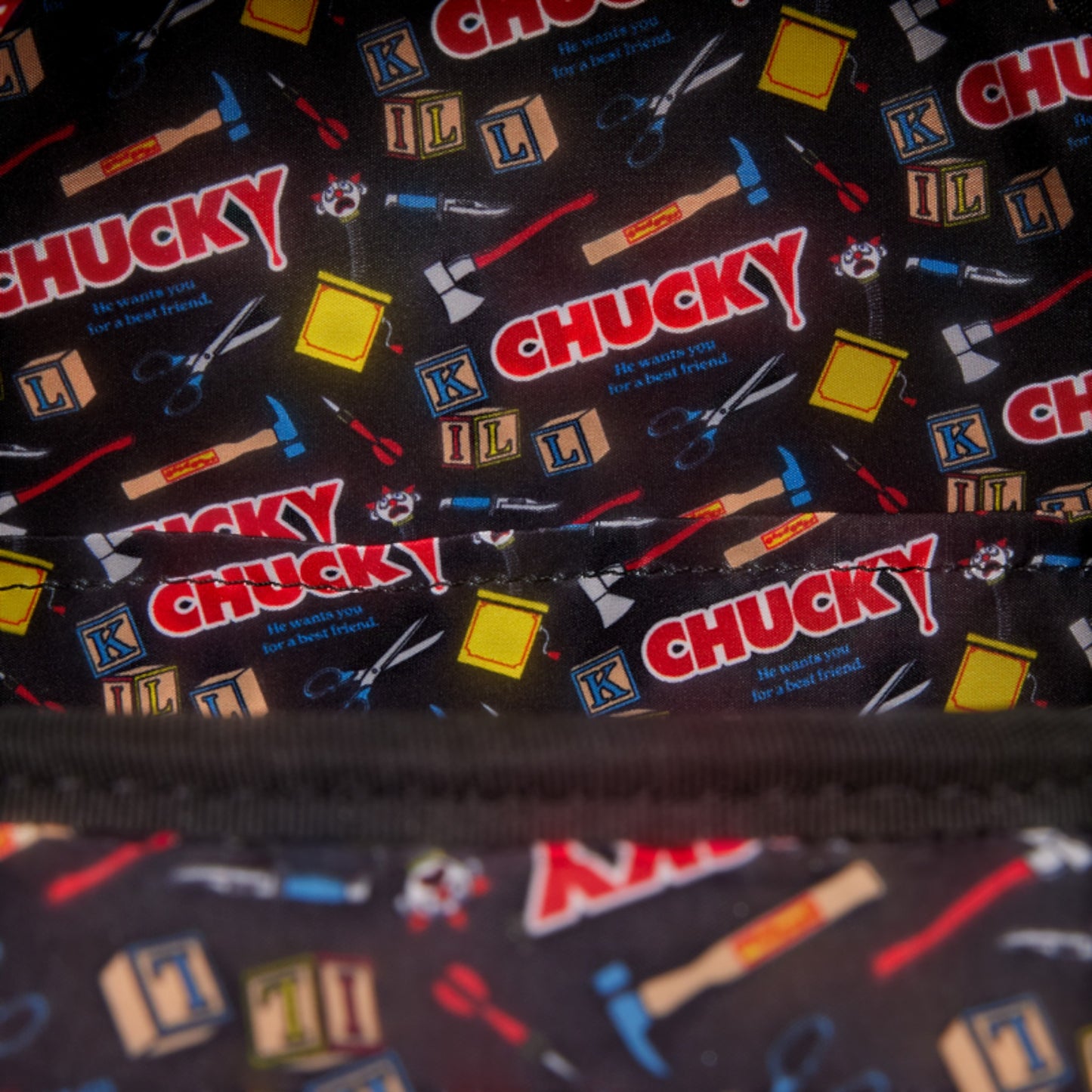 Loungefly New Chucky Pop-Up Clown Cosplay Mini Backpack