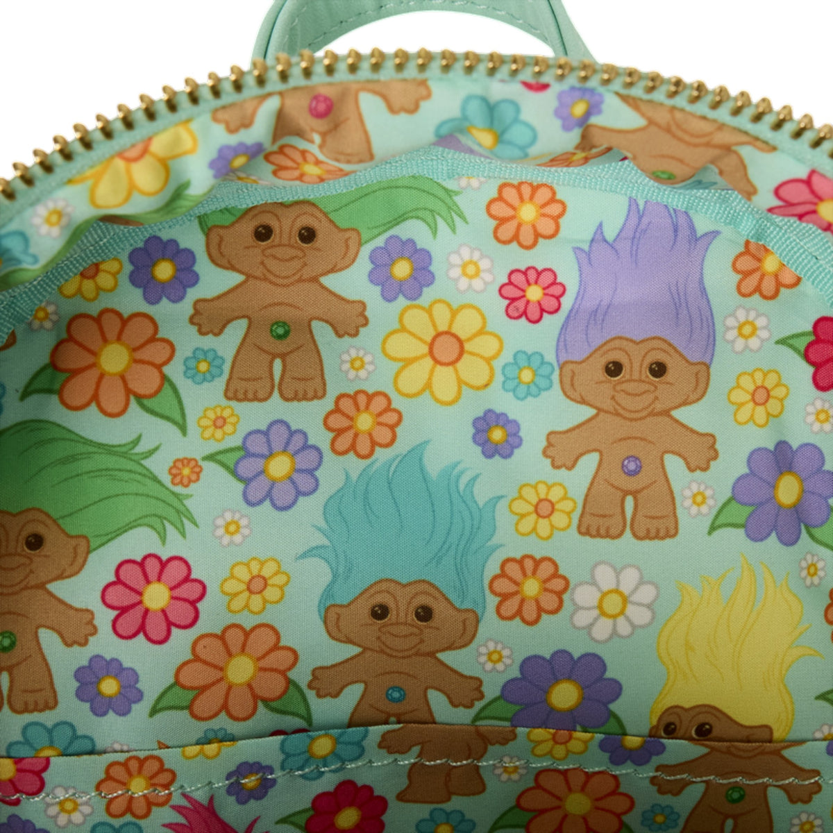 Loungefly New Classic Good Luck Trolls Plush Glitter Mini Backpack