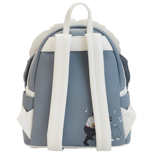 Backpack with Little Mermaid character design on a white background