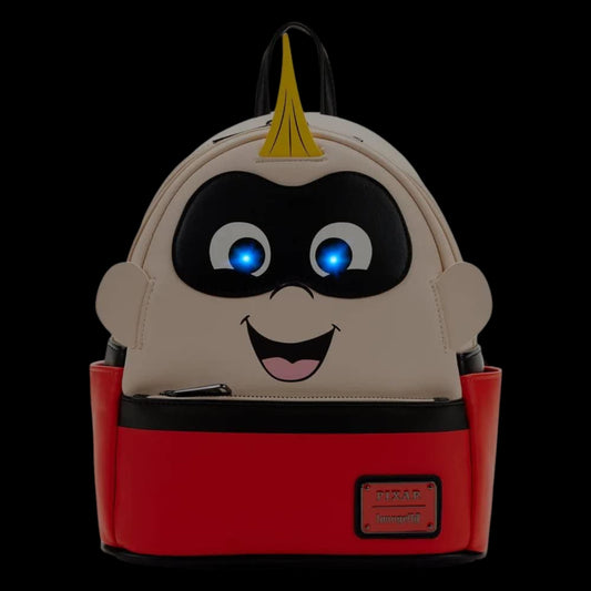 Glowing Jack-Jack Light-Up Cosplay Mini Backpack face on a black background