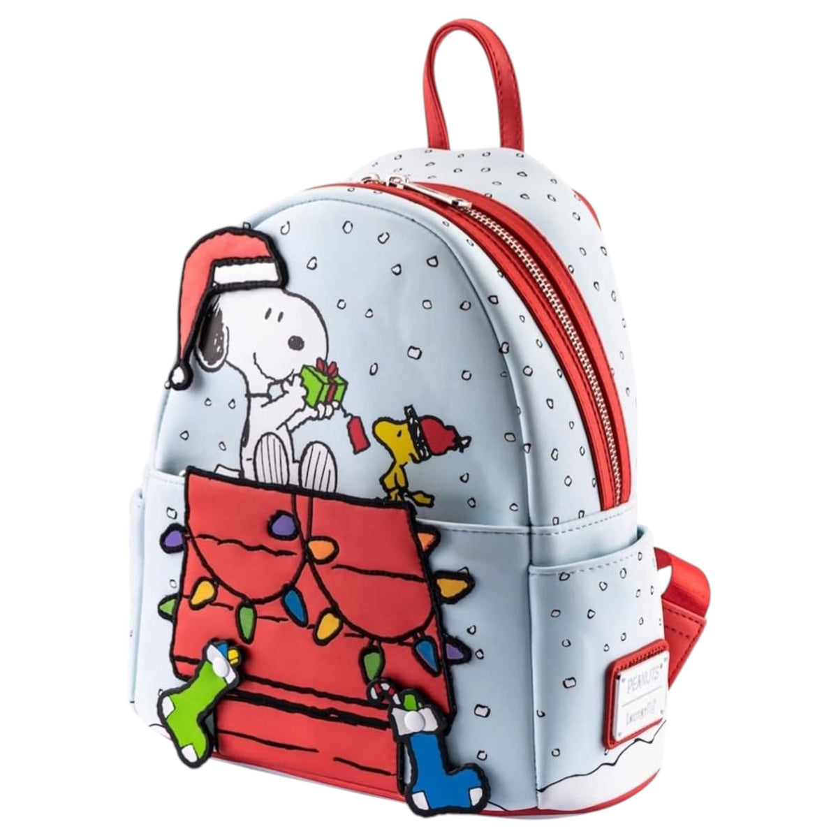 Loungefly New Peanuts Gift Giving Snoopy and Woodstock Mini Backpack