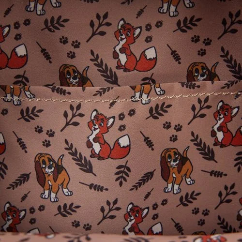 Loungefly New The Fox and the Hound Todd and Copper Forrest Mini Backpack