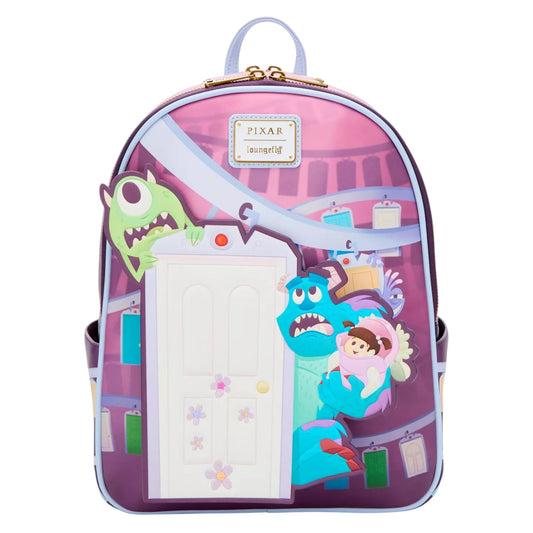 Loungefly Vault Disney Pixar Monsters, Inc. Door Scene Mini Backpack & Cardholder Set
