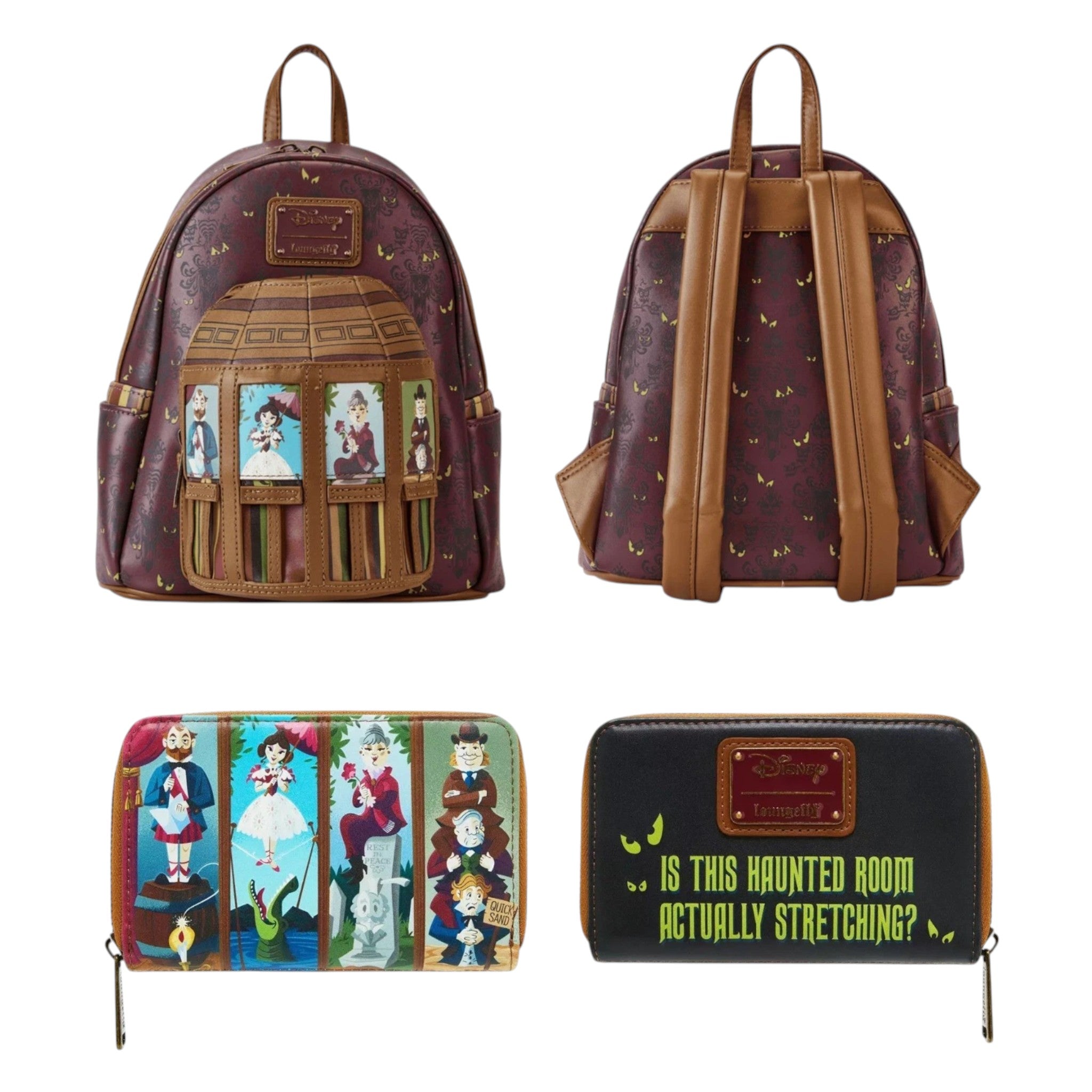 Loungefly Vault Haunted Mansion Stretching Room Portraits Mini Backpac – The Bag Dude