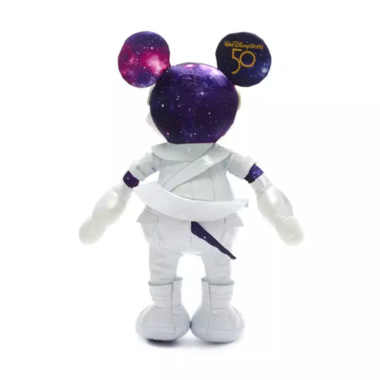 Mickey Mouse with space-themed design on a white background