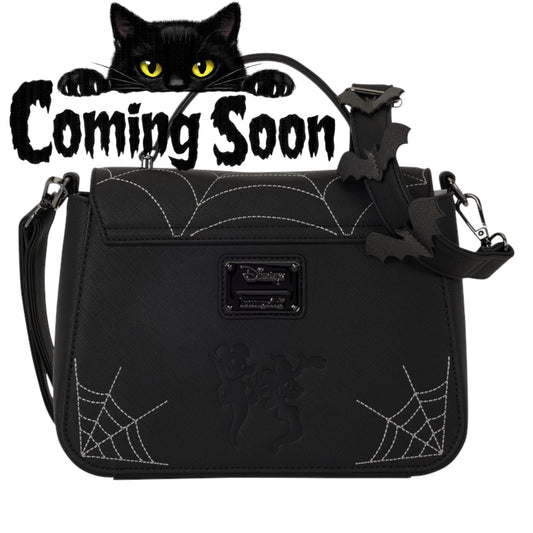 Loungefly New Mickey & Minnie Spiderweb & Bats Crossbody Bag