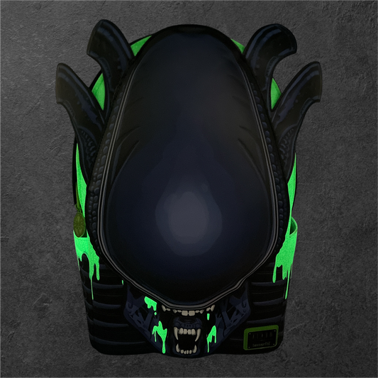 Loungefly Alien Xenomorph Cosplay Glow Full Size Backpack