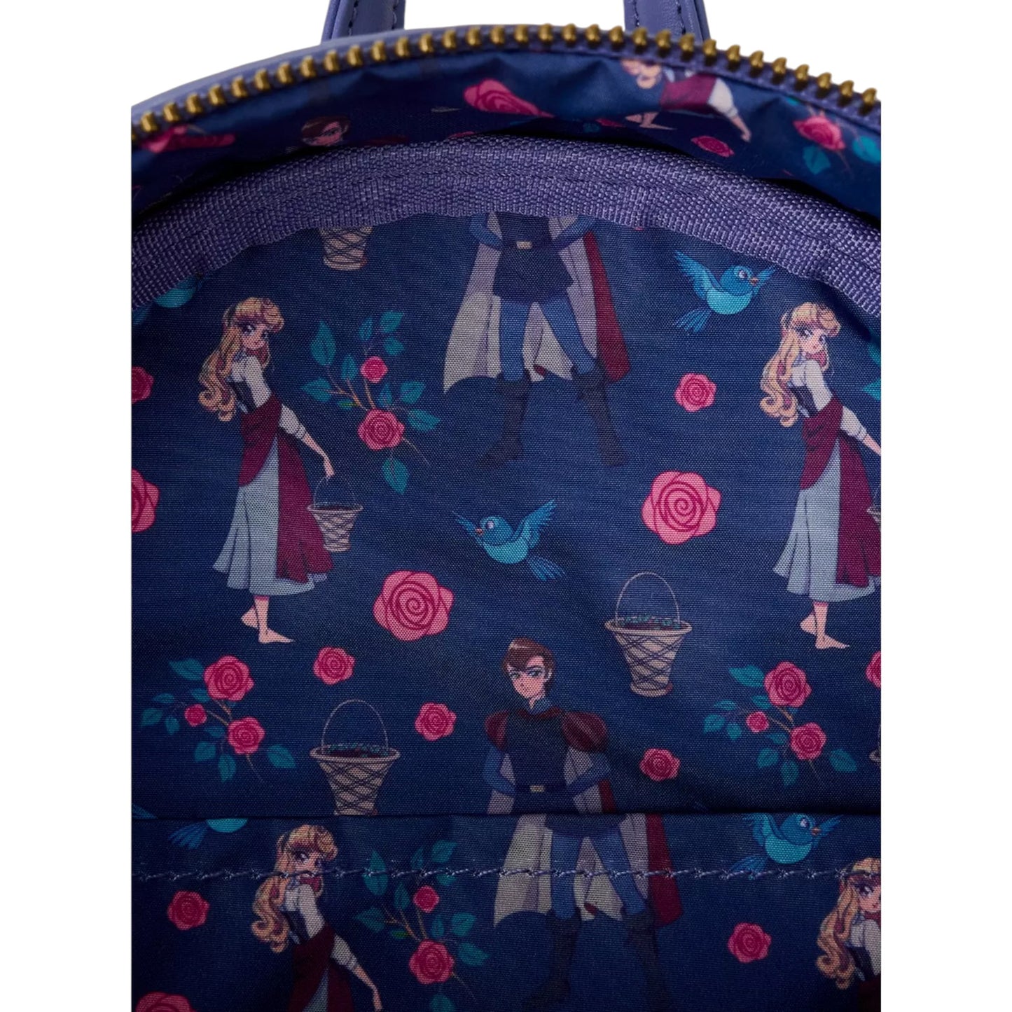 Loungefly Disney Sleeping Beauty Aurora & Prince Phillip Floral Mini Backpack