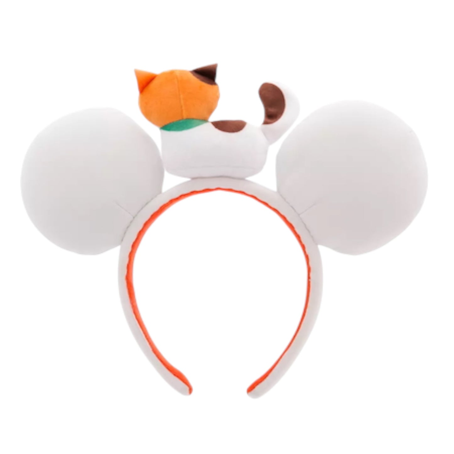 Plush headband with cat ears on a white background