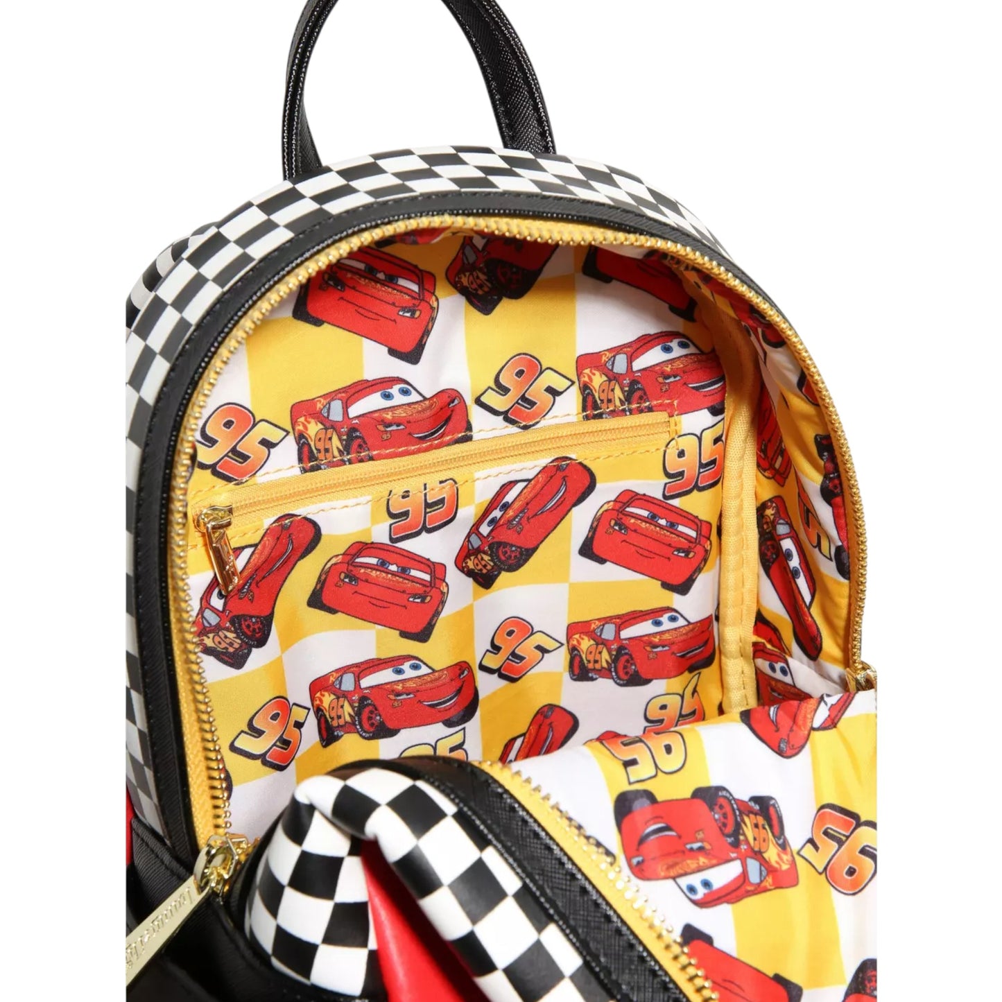 Loungefly Disney Pixar Cars Lightning McQueen Rust-eze Light-up Mini Backpack