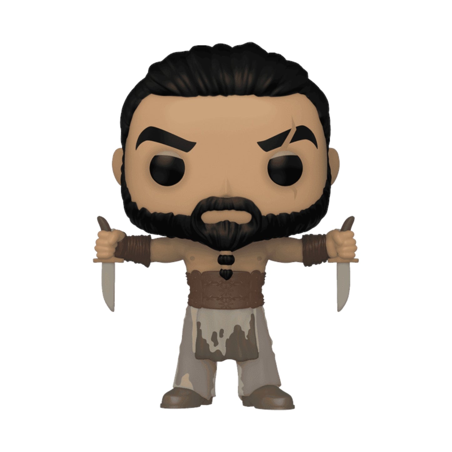Funko Pop! vinyl figure of Khal Drogo with Daggers character on a white background