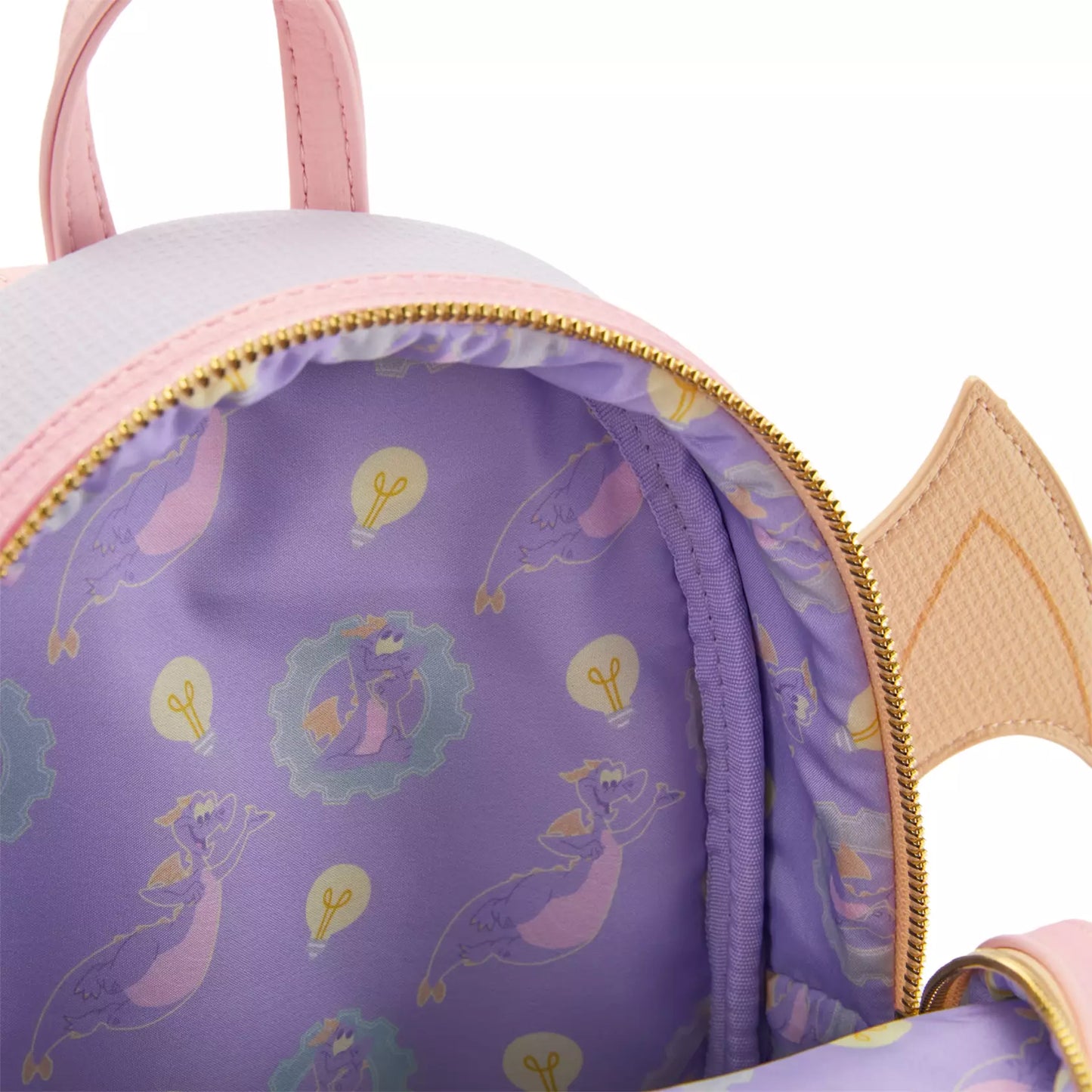Loungefly Disney Parks Epcot Pastel Collection Figment Mini Backpack
