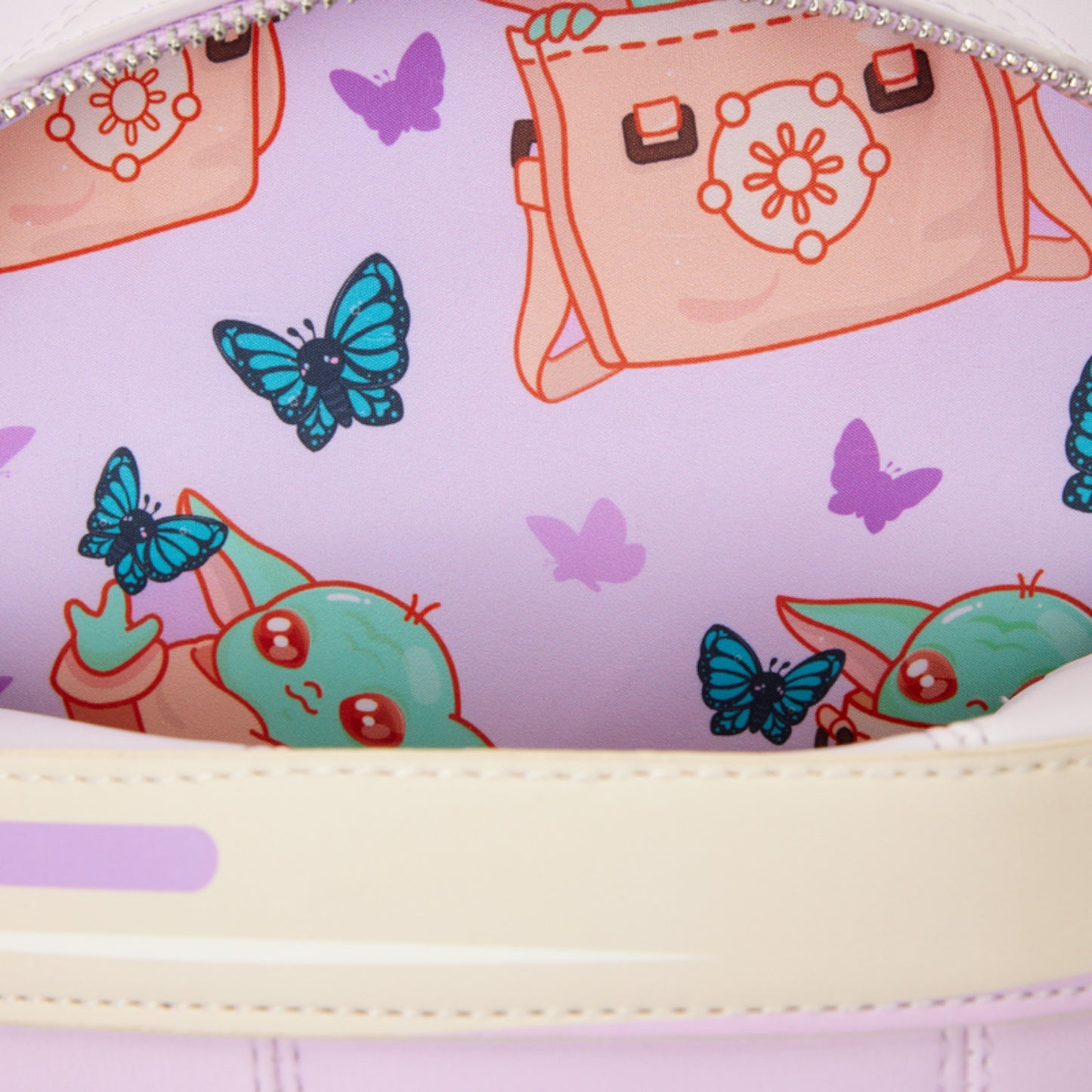 Loungefly The Mandalorian Grogu Figural Pod Plush Crossbody Bag