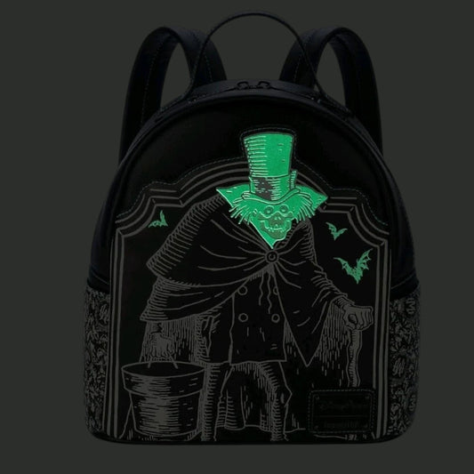 Loungefly Disney Parks Haunted Mansion Hat Box Ghost Glow Mini Backpack | The Bag Dude