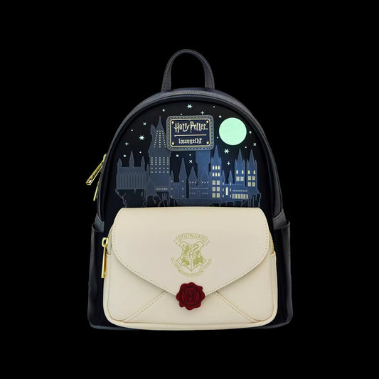 Loungefly Harry Potter Hogwarts Letter Glow in the Dark Mini Backpack