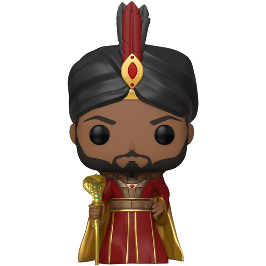 Funko Pop! vinyl figure of Jafar The Royal Vizier in regal attire with a turban on a white background