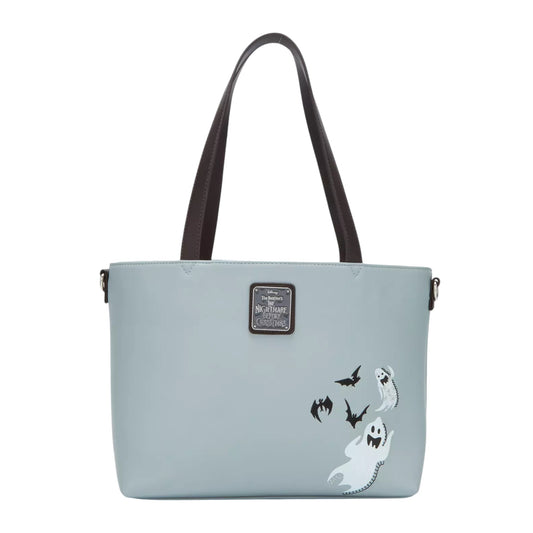 Loungefly Disney The Nightmare Before Christmas Jack, Sally, & Zero Sequin Tote Bag