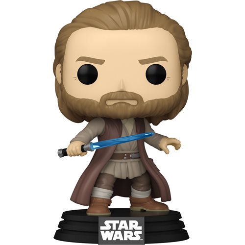 Funko Pop! figurine of Star Wars Obi-Wan-Kenobi from Star Wars on a white background