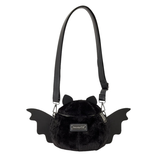 Loungefly Bat Figural Plush Crossbody Bag