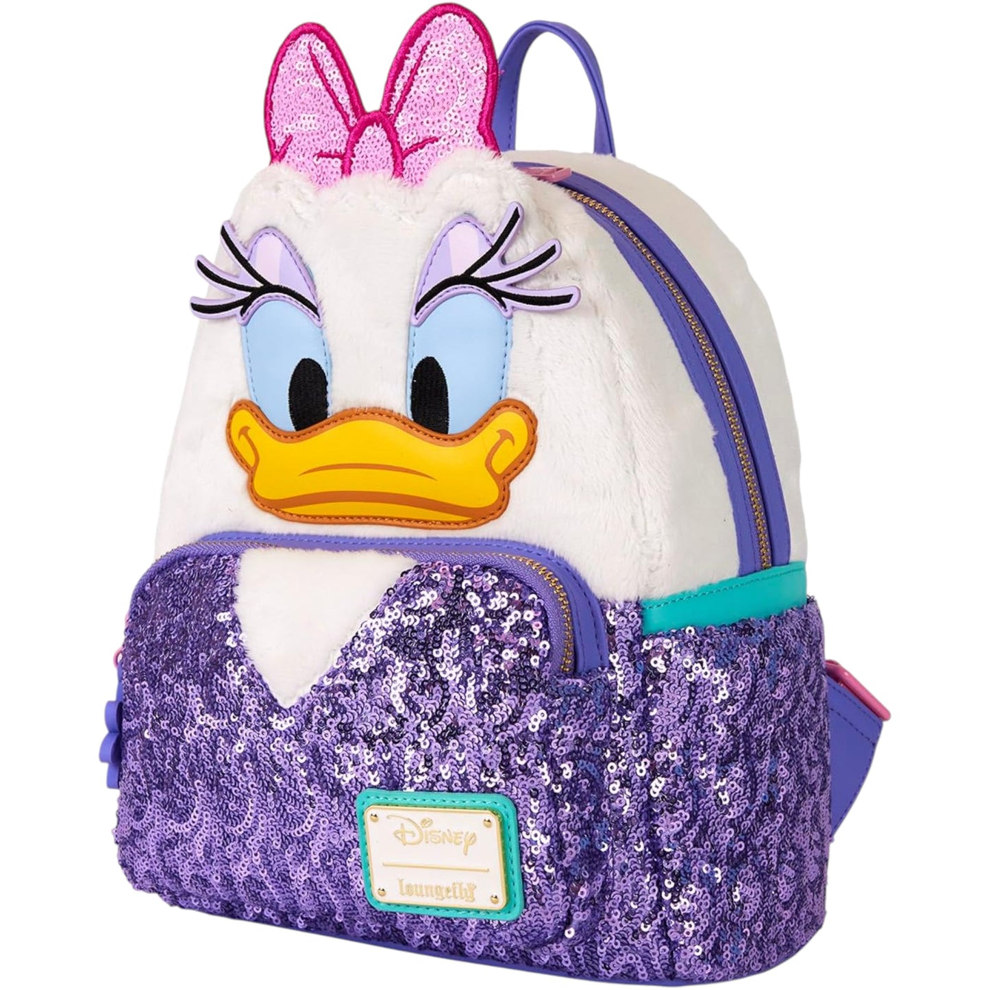 Loungefly Disney Daisy Duck 85th Anniversary Plush Mini Backpack