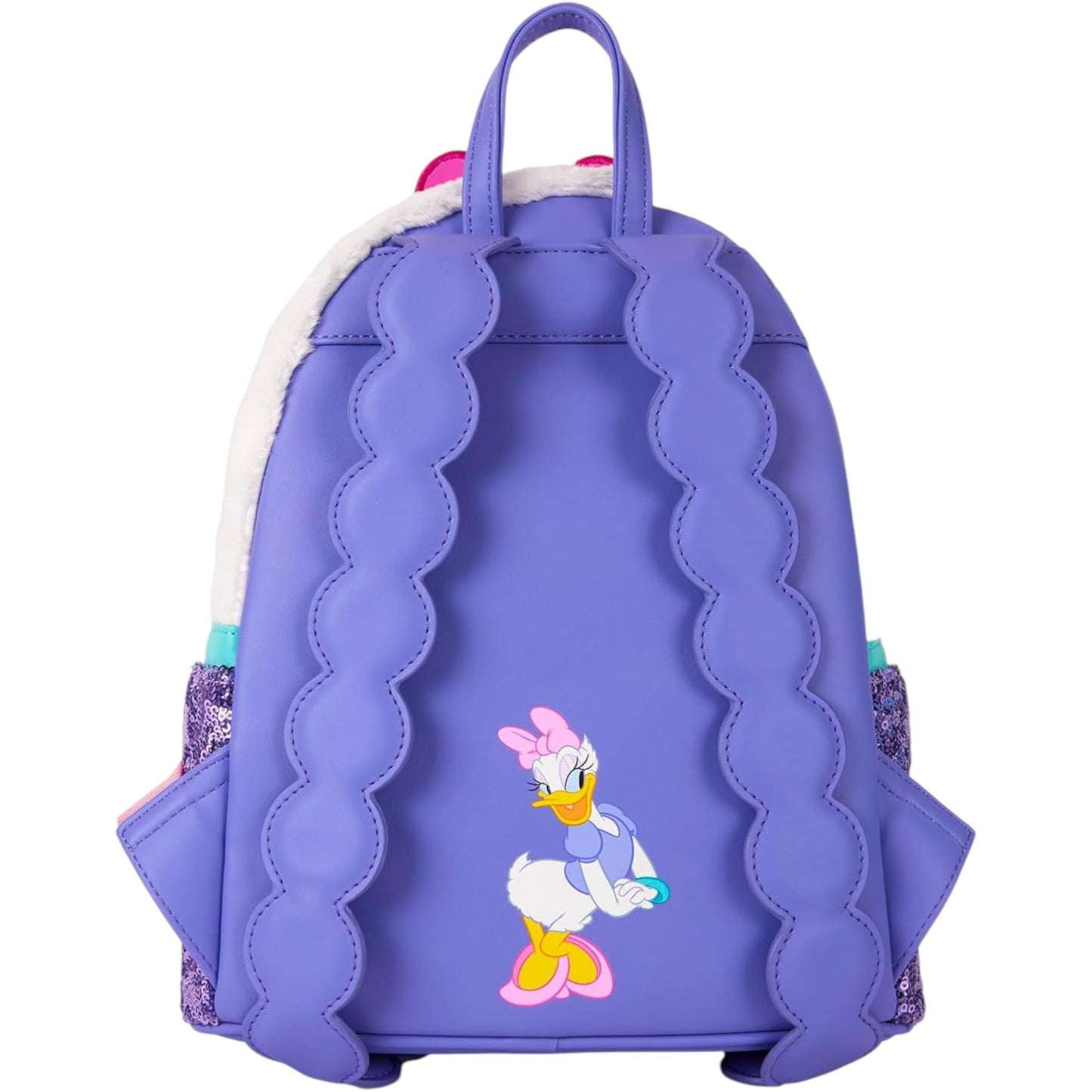 Loungefly Disney Daisy Duck 85th Anniversary Plush Mini Backpack