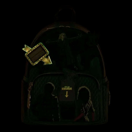 Loungefly Beetlejuice Graveyard Glow-in-the-Dark Mini-Backpack (EE Exclusive) The Bag Dude
