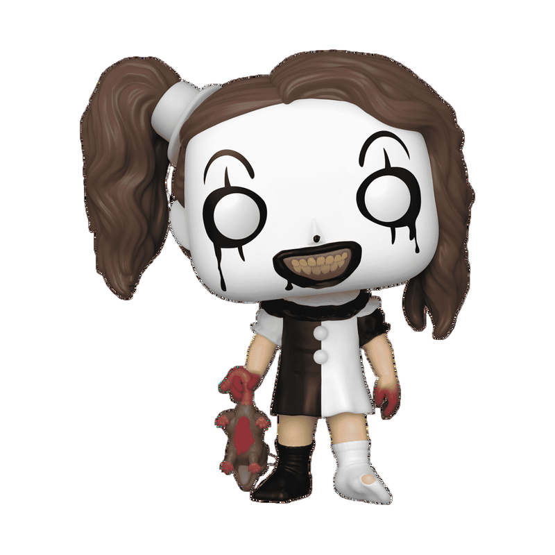 Funko Pop! vinyl figure with Terrifier Little Pale Girl on a white background