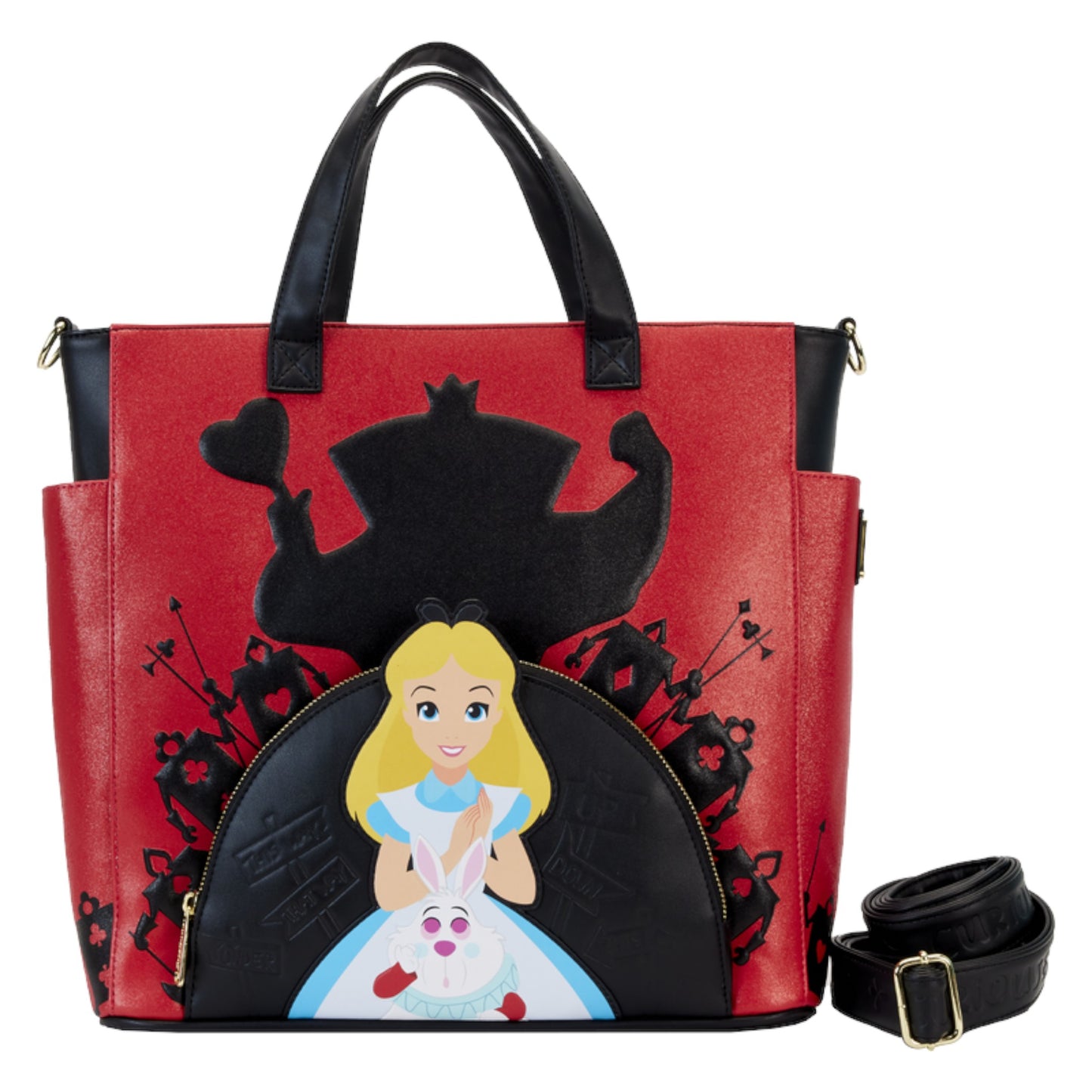 Loungefly Vault Alice In Wonderland Villains Convertible Backpack & Tote Bag