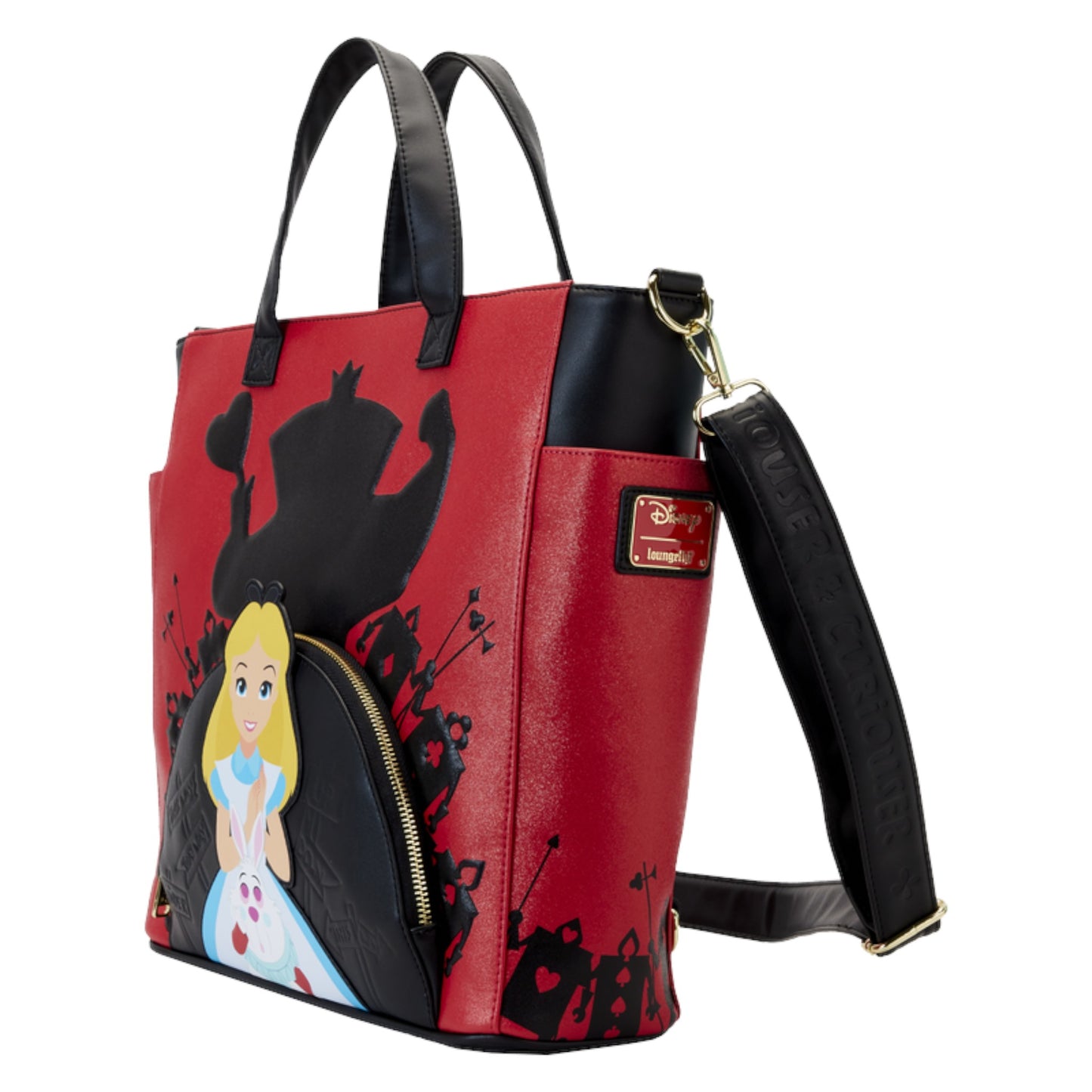 Loungefly Vault Alice In Wonderland Villains Convertible Backpack & Tote Bag