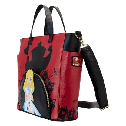 Loungefly Vault Alice In Wonderland Villains Convertible Backpack & Tote Bag