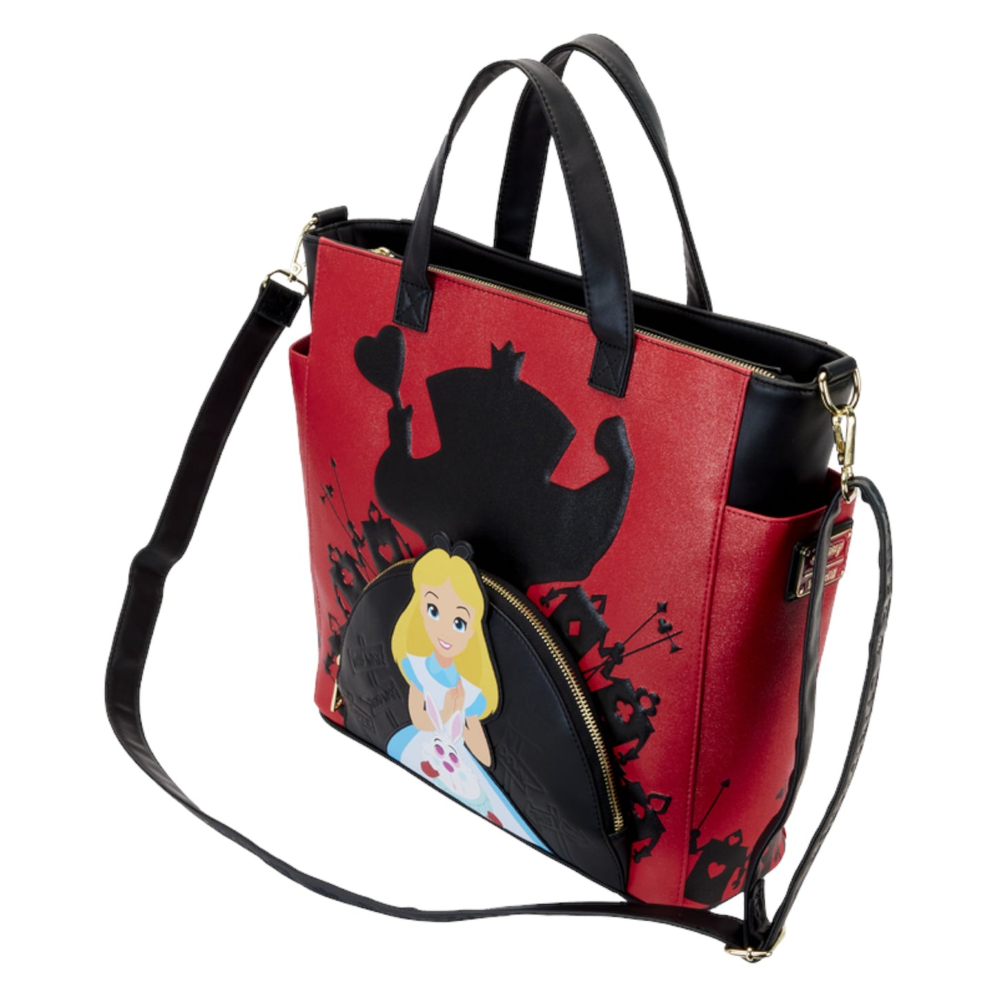 Loungefly Vault Alice In Wonderland Villains Convertible Backpack & Tote Bag