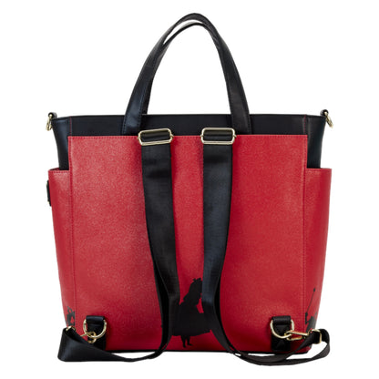 Loungefly Vault Alice In Wonderland Villains Convertible Backpack & Tote Bag