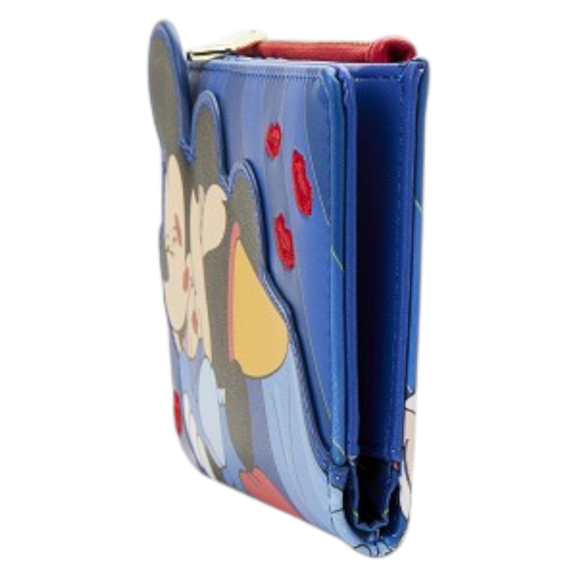 Brave Little Tailor Mickey & Minnie character wallet with blue background