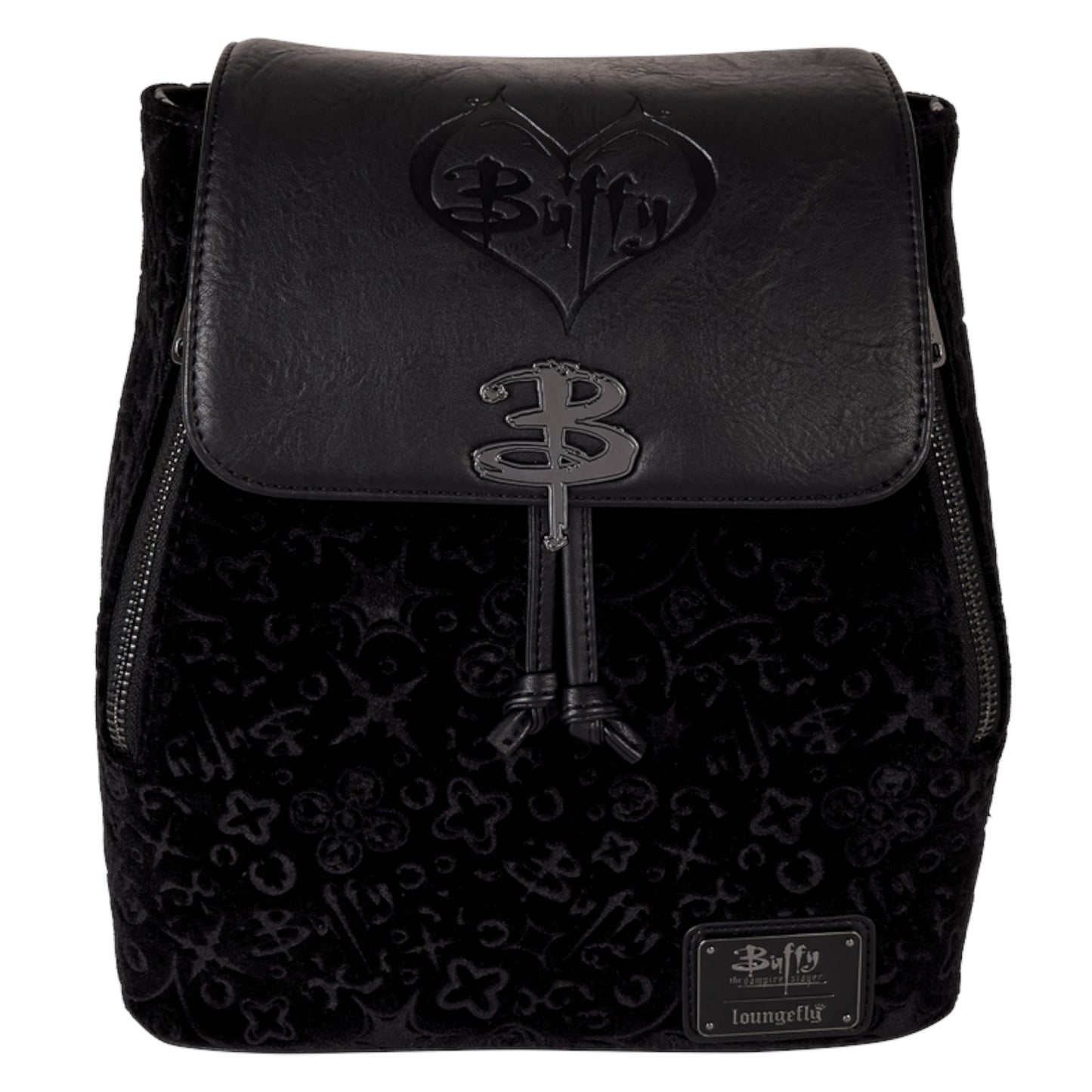Loungefly Buffy the Vampire Slayer Velvet All-Over Print Drawstring Mini Backpack