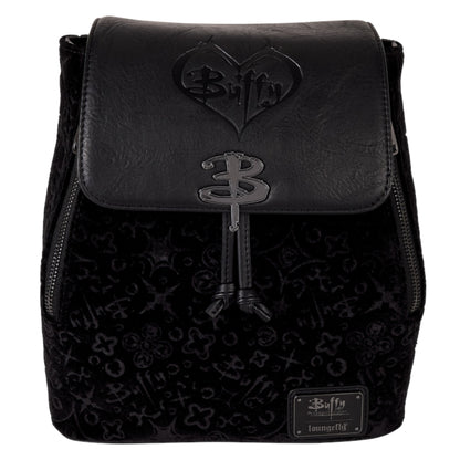 Loungefly Buffy the Vampire Slayer Velvet All-Over Print Drawstring Mini Backpack