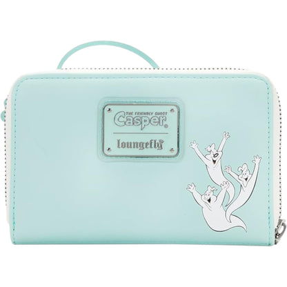 Loungefly Universal Studios Casper the Friendly Ghost Let's Be Friends Zip Around Wallet