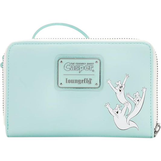 Loungefly Universal Studios Casper the Friendly Ghost Let's Be Friends Zip Around Wallet