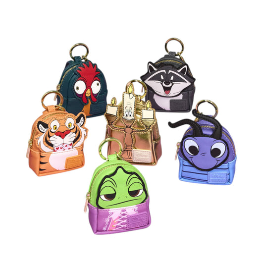 Loungefly New Disney Princess Sidekicks Cosplay Mystery Mini Backpack Keychain Charm
