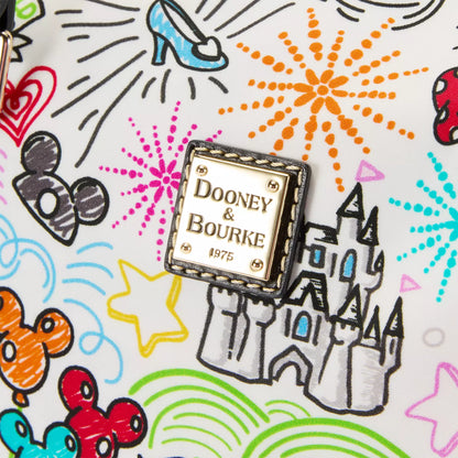 Dooney & Bourke Vault Disney Sketch Tote Bag & Pouch Bag Set