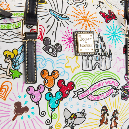 Dooney & Bourke Vault Disney Sketch Tote Bag & Pouch Bag Set