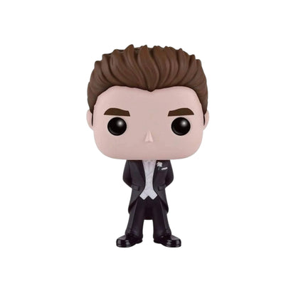 Funko Pop! vinyl figure of Twilight Edward "Tuxedo" in a suit on a white background