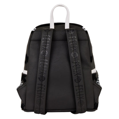 Black backpack with visible Felix text on straps against a white background