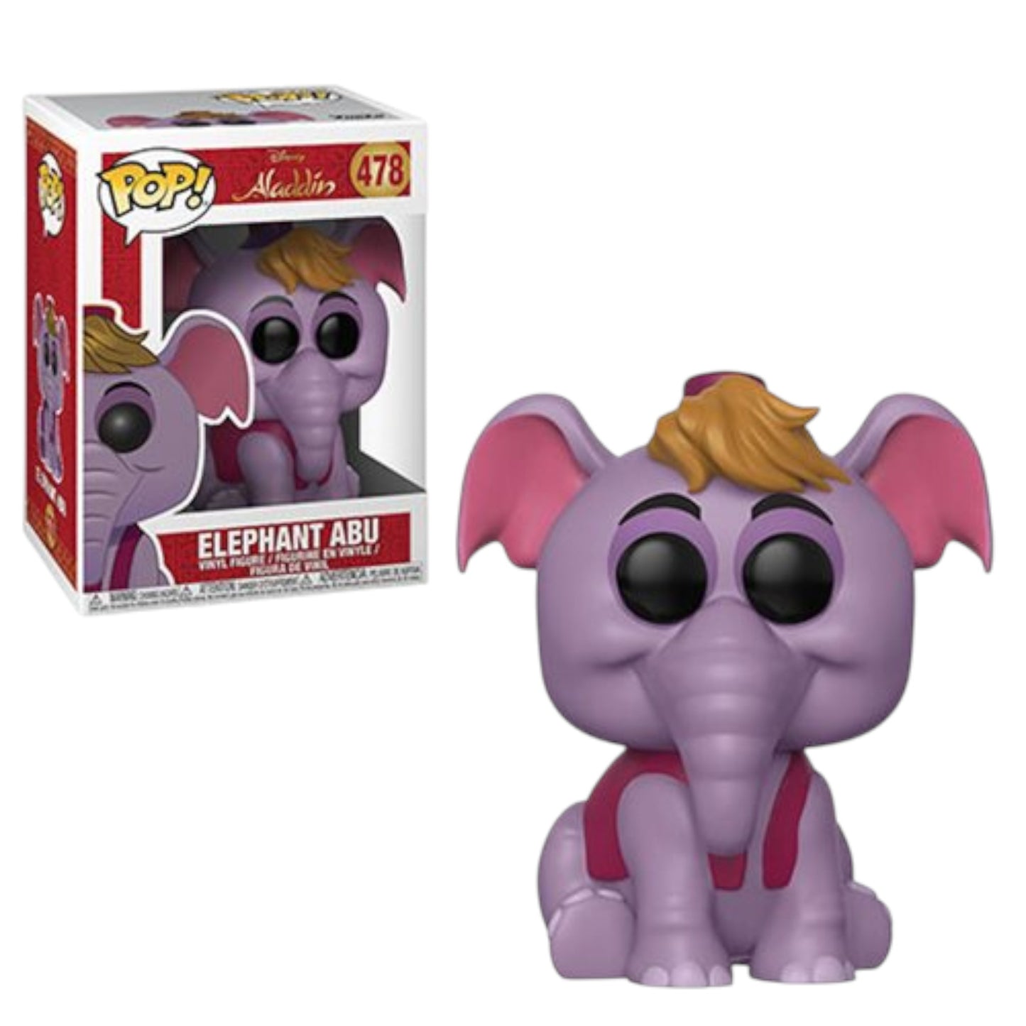 Funko Pop! Disney Aladdin Elephant Abu #478 Vinyl Figure