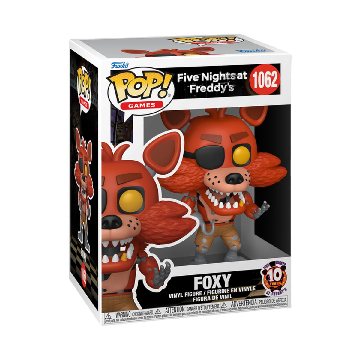 Funko Pop! Five Nights at Freddys 10th Anniversary Foxy #1062 Vinyl Figure