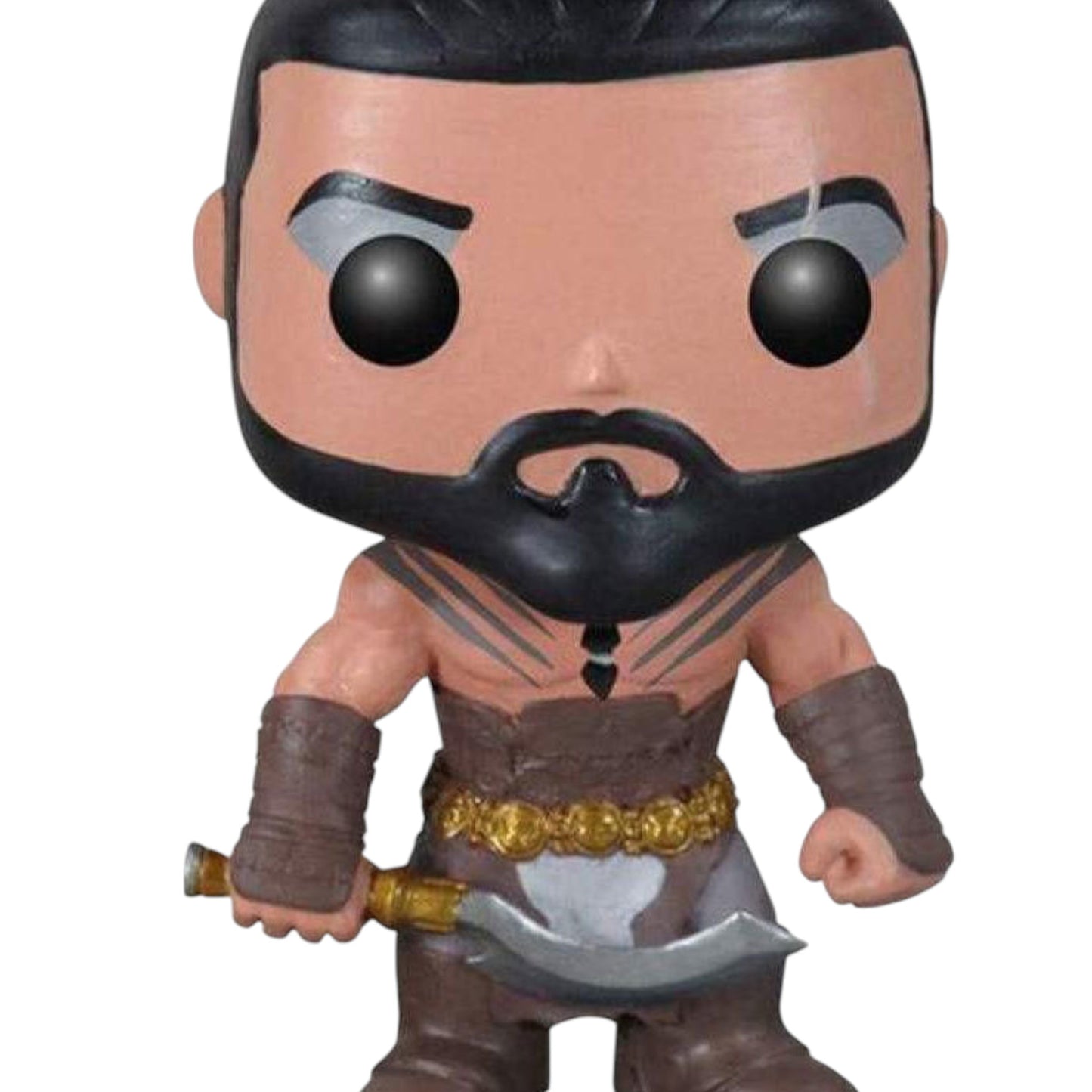 Funko Pop! vinyl figure of Khal Drogo with armor and weapon on a white background